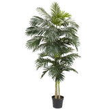 8' Golden Cane Palm Silk Tree-Parc Decor