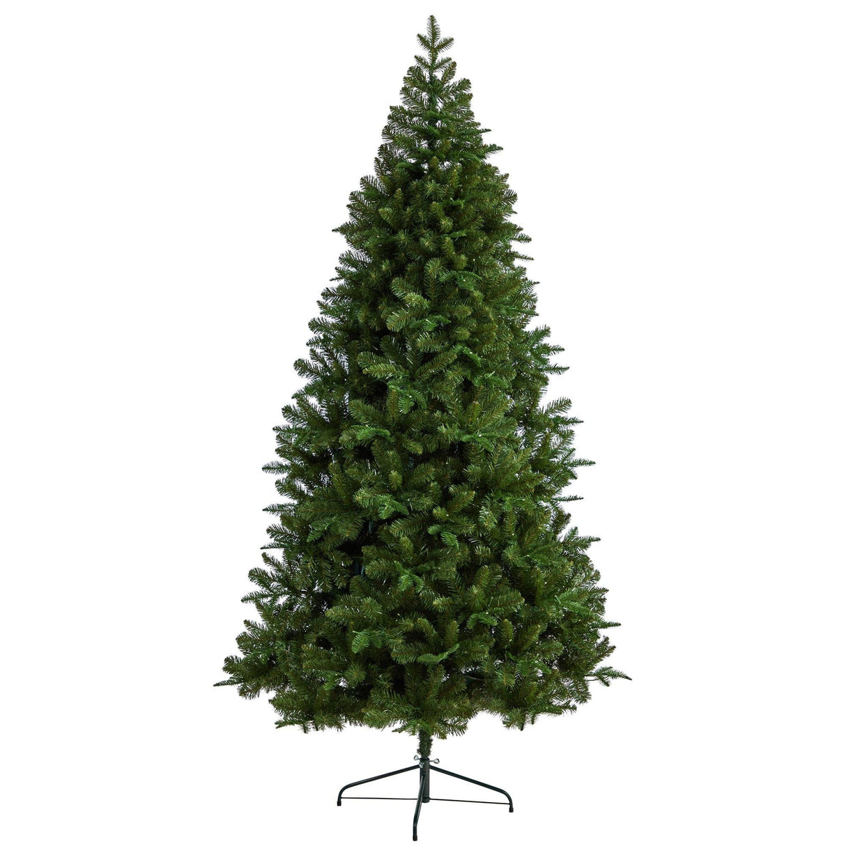 8’ Grand Teton Spruce Flat Back Tree with 280 Warm White LED Lights and 1208 Bendable Branches-Parc Decor