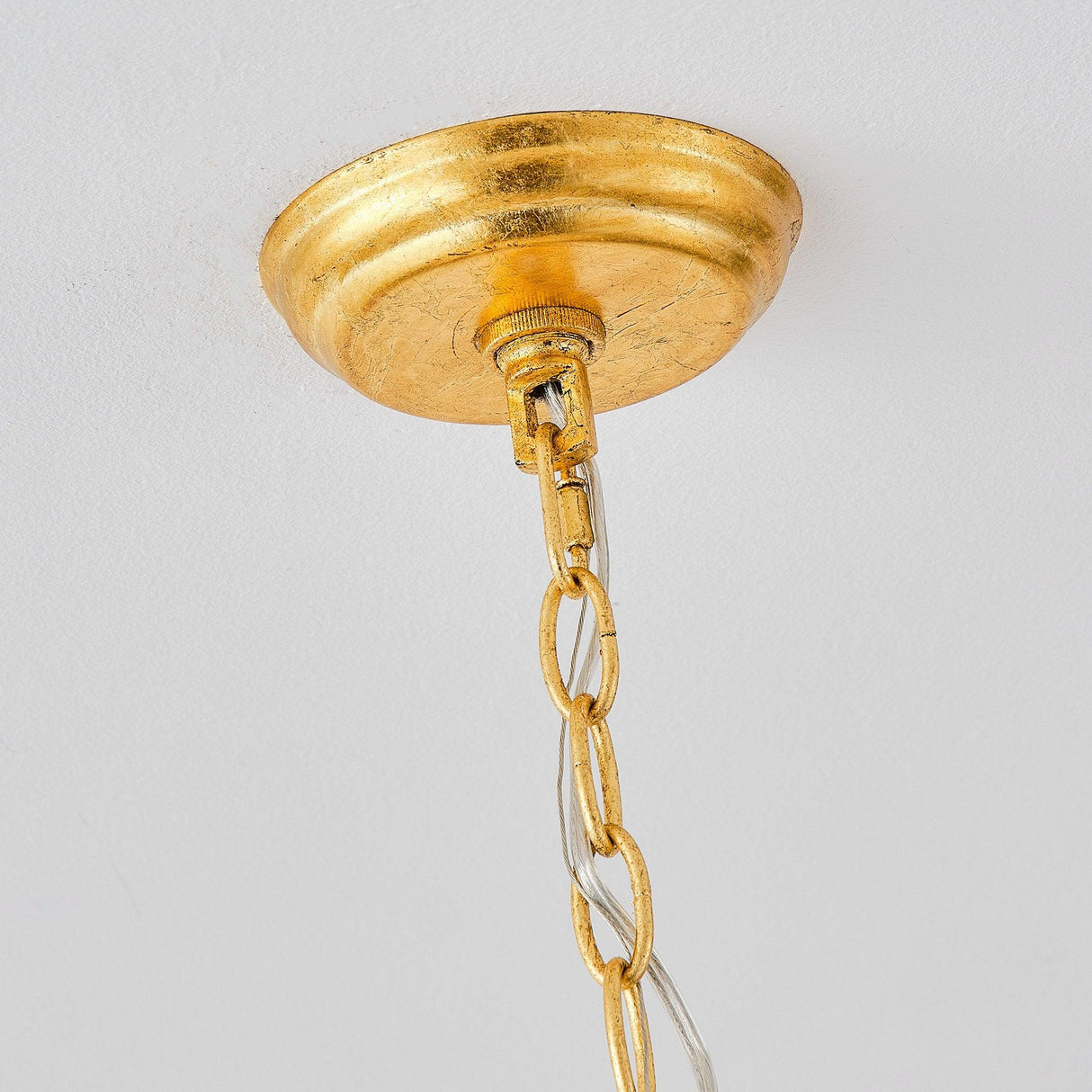 8-Light Golden Modern Candle Chandelier-Parc Decor