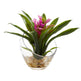 8’’ Tropical Bromeliad in Angled Vase Artificial Arrangement-Parc Decor