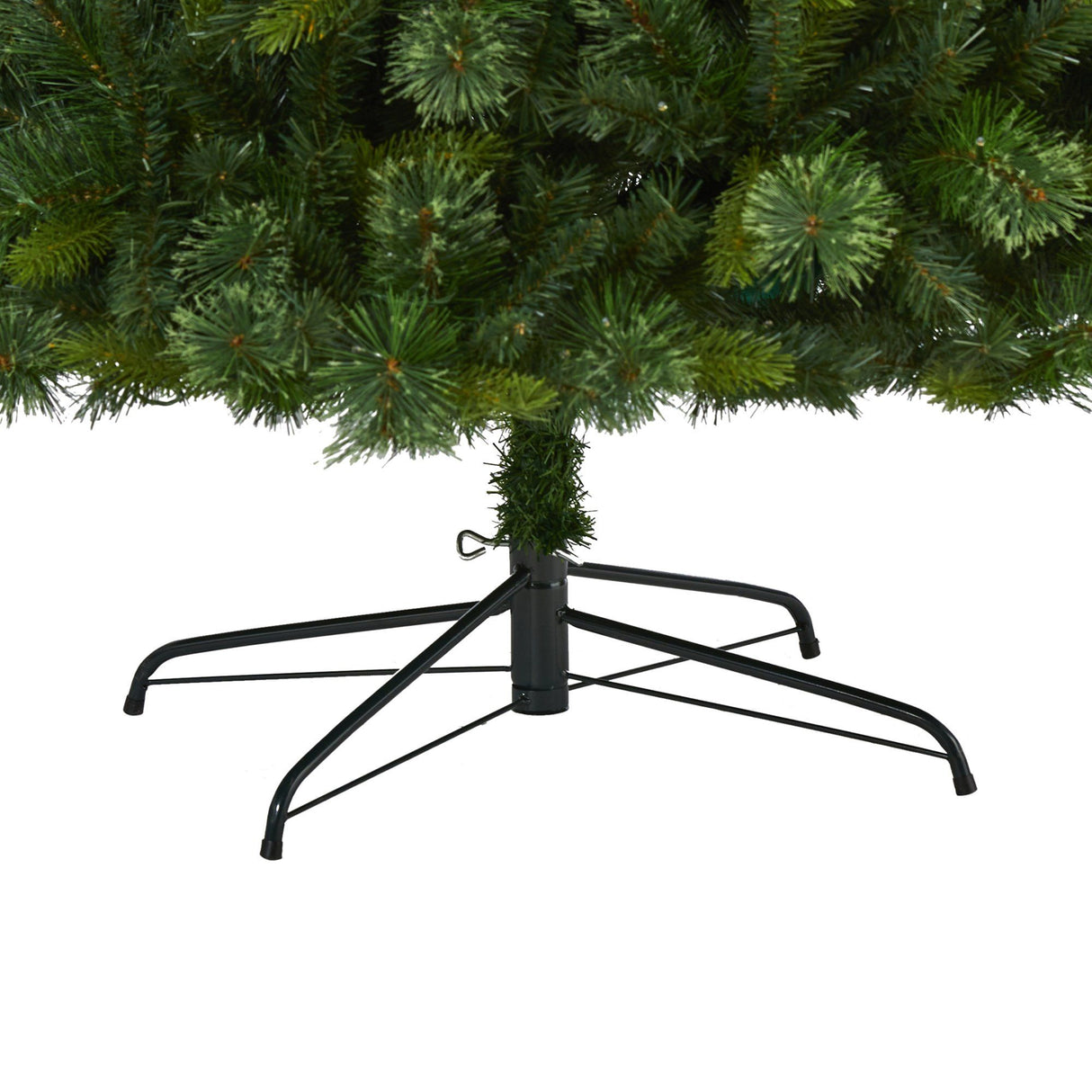 8’ Aberdeen Spruce Artificial Christmas Tree with 500 Clear LED Lights, Pine Cones and Red Berries-Christmas Tree-Parc Decor