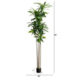 8’ Artificial Dracaena Tree with Real Touch Leaves-Tree-Parc Decor