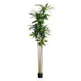 8’ Artificial Dracaena Tree with Real Touch Leaves-Tree-Parc Decor