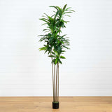 8’ Artificial Dracaena Tree with Real Touch Leaves-Tree-Parc Decor