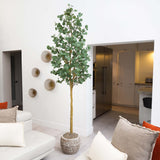 8’ Artificial Eucalyptus Tree-Tree-Parc Decor
