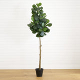 8’ Artificial Fiddle Leaf Fig Tree-Tree-Parc Decor