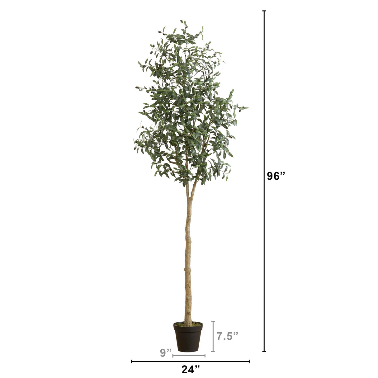 8’ Artificial Olive Tree-Tree-Parc Decor