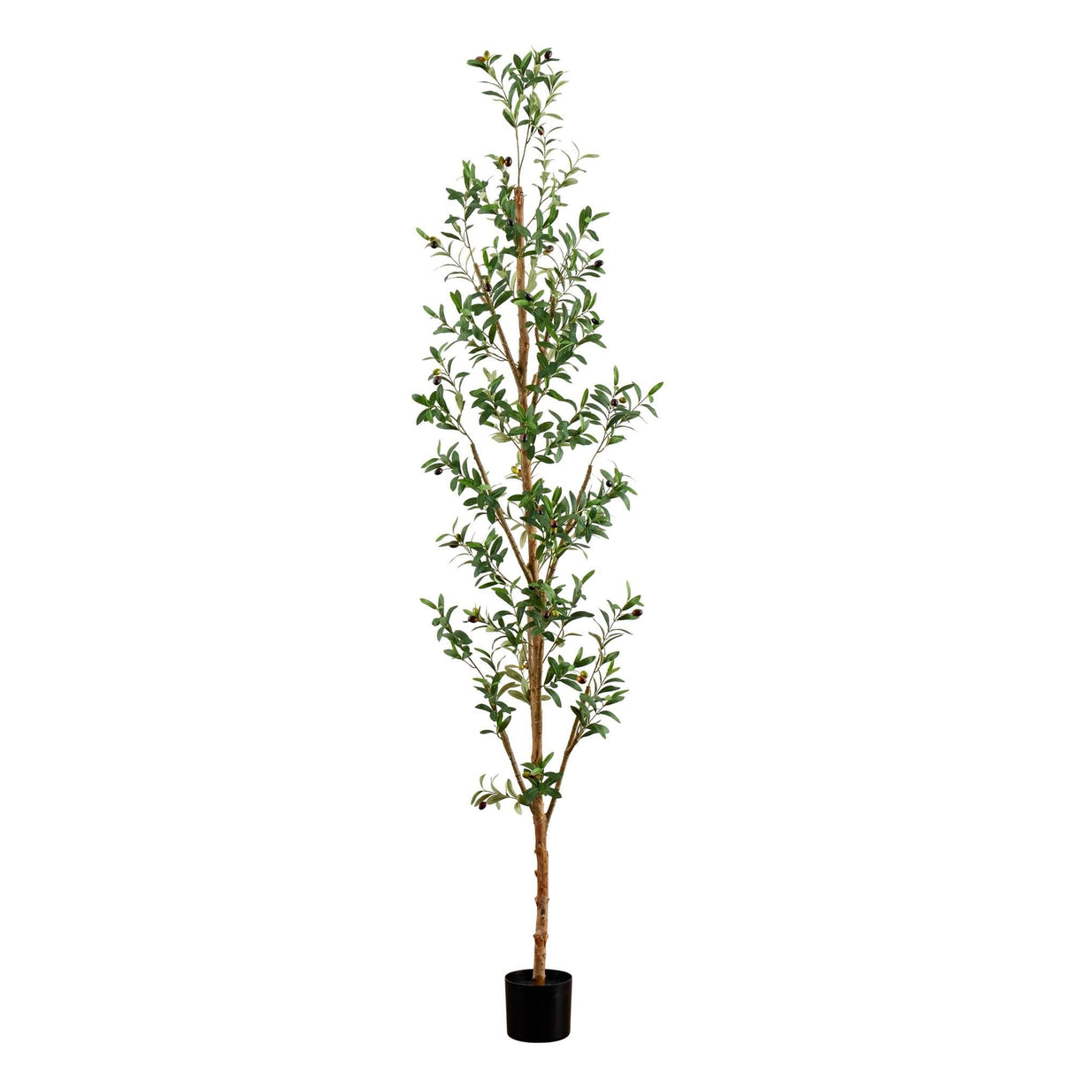 8' Artificial Olive Tree with Natural Trunk-Tree-Parc Decor