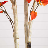 8’ Autumn Birch Artificial Fall Tree-Tree-Parc Decor