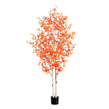 8’ Autumn Birch Artificial Fall Tree-Tree-Parc Decor