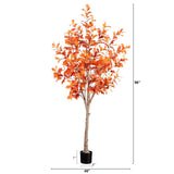 8’ Autumn Oak Artificial Fall Tree-Tree-Parc Decor