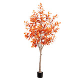 8’ Autumn Oak Artificial Fall Tree-Tree-Parc Decor