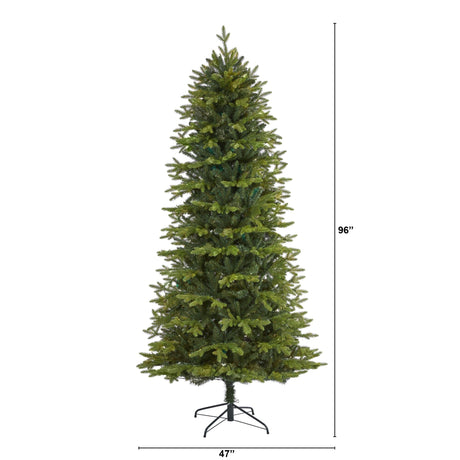 8’ Belgium Fir “Natural Look” Artificial Christmas Tree with 2358 Bendable Branches-Christmas Tree-Parc Decor