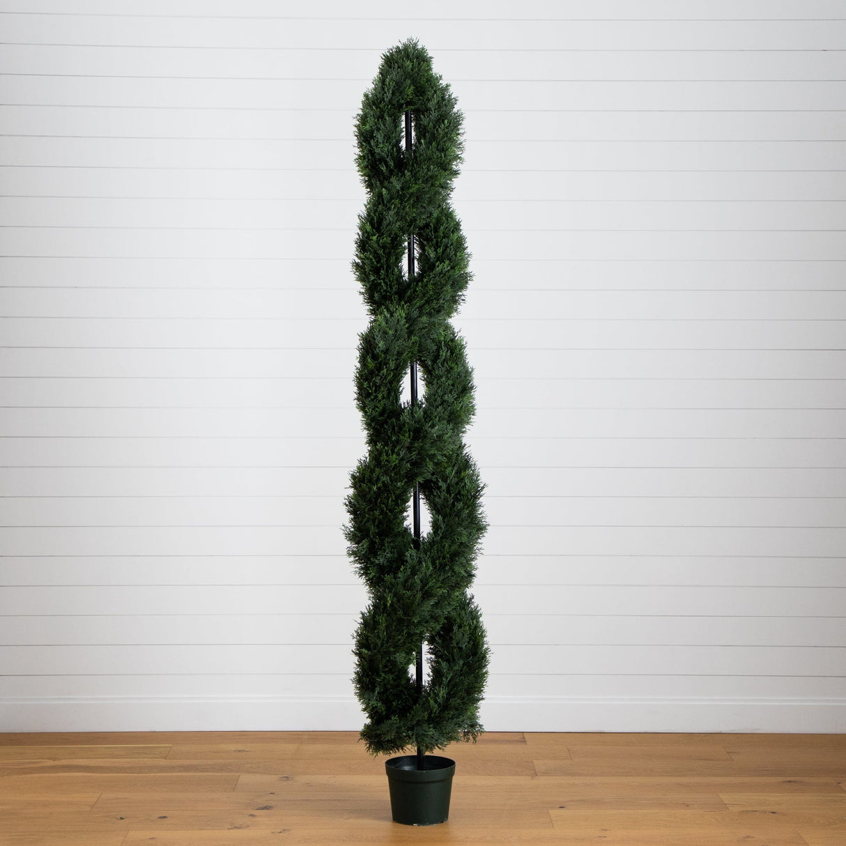 8’ Double Pond Cypress Spiral Topiary UV Resistant (Indoor/Outdoor)-Tree-Parc Decor