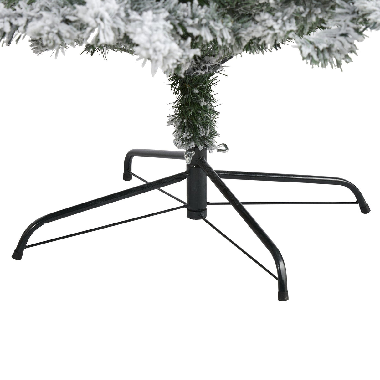 8' Flocked Rock Springs Spruce Artificial Christmas Tree-Christmas Tree-Parc Decor