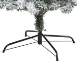 8' Flocked Rock Springs Spruce Artificial Christmas Tree-Christmas Tree-Parc Decor