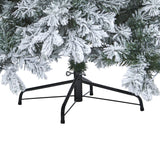 8' Flocked Vermont Mixed Pine Artificial Christmas Tree with 600 LED Lights-Christmas Tree-Parc Decor