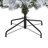 8' Flocked West Virginia Fir Artificial Christmas Tree with 500 Clear LED Lights-Christmas Tree-Parc Decor