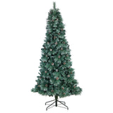 8’ Frosted Tip British Columbia Mountain Pine Artificial Christmas Tree-Christmas Tree-Parc Decor