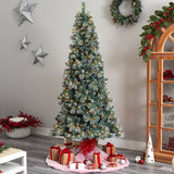 8’ Frosted Tip British Columbia Mountain Pine Artificial Christmas Tree-Christmas Tree-Parc Decor