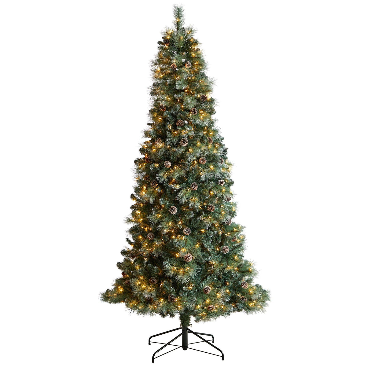 8’ Frosted Tip British Columbia Mountain Pine Artificial Christmas Tree-Christmas Tree-Parc Decor