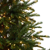 8’ Layered Washington Spruce Christmas Tree with 650 Clear Lights and 1561 Bendable Branches-Christmas Tree-Parc Decor