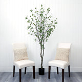 8' Minimalist Citrus Artificial Tree-Tree-Parc Decor