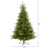 8’ North Carolina Spruce Artificial Christmas Tree with 1303 Bendable Branches-Christmas Tree-Parc Decor