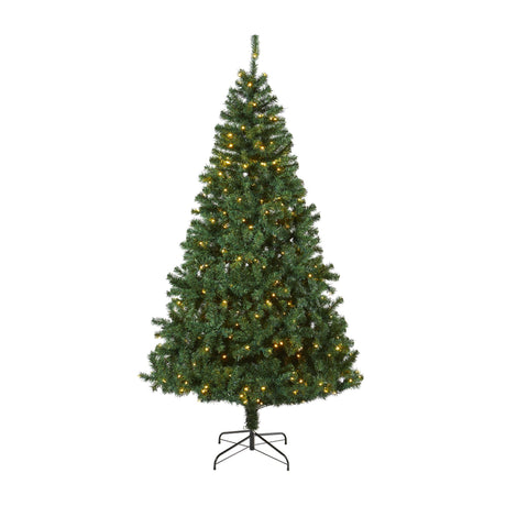 8' Northern Tip Artificial Christmas Tree with 450 Clear LED Lights-Christmas Tree-Parc Decor