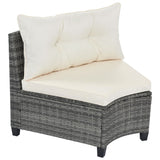 8-pieces Outdoor Wicker Round Sofa Set-Outdoor Furniture-Parc Decor