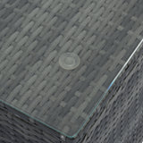 8-pieces Outdoor Wicker Round Sofa Set-Outdoor Furniture-Parc Decor