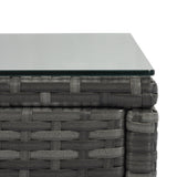 8-pieces Outdoor Wicker Round Sofa Set-Outdoor Furniture-Parc Decor