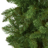 8’ Slim Green Mountain Pine Artificial Christmas Tree with 1348 Bendable Branches-Christmas Tree-Parc Decor