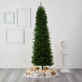8’ Slim Green Mountain Pine Artificial Christmas Tree with 1348 Bendable Branches-Christmas Tree-Parc Decor