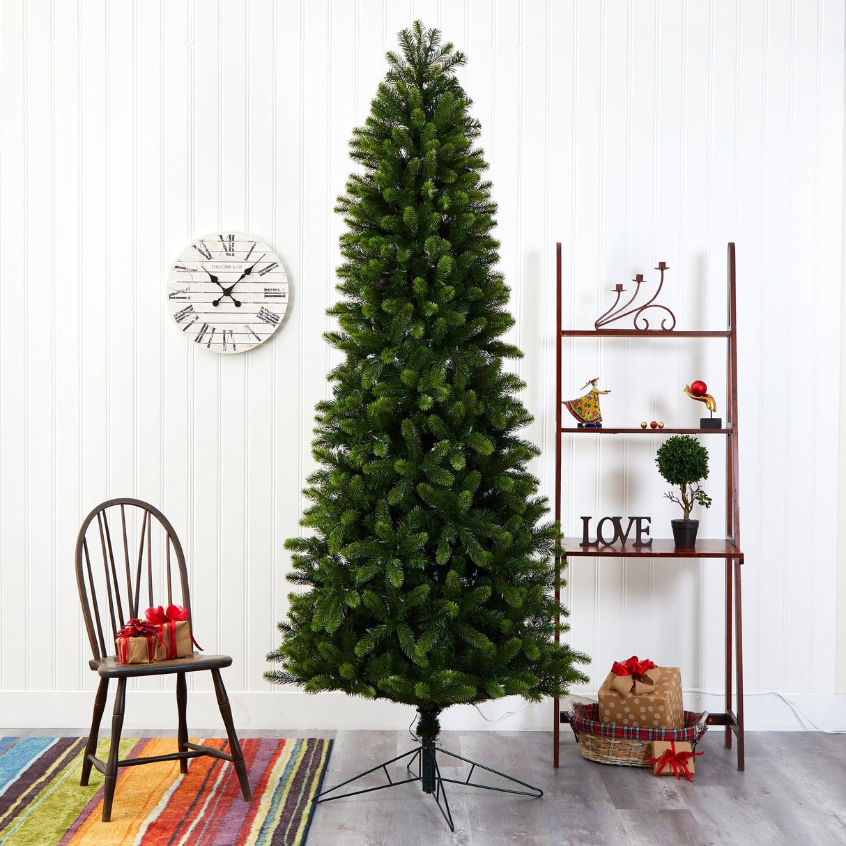 8' Slim Virginia Spruce Artificial Christmas Tree-Christmas Tree-Parc Decor