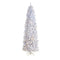 8’ Slim White Artificial Christmas Tree with 400 Warm White LED Lights and 1348 Bendable Branches-Christmas Tree-Parc Decor