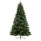 8’ Snowed French Alps Mountain Pine Christmas Tree with 1159 Bendable Branches and Pine Cones-Christmas Tree-Parc Decor