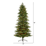 8’ South Carolina Fir Artificial Christmas Tree with 650 Clear LED Lights and 2598 Bendable Branches-Christmas Tree-Parc Decor