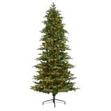 8’ South Carolina Fir Artificial Christmas Tree with 650 Clear LED Lights and 2598 Bendable Branches-Christmas Tree-Parc Decor