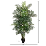 8' UV Resistant Artificial Areca Palm Tree (Indoor/Outdoor)-Tree-Parc Decor