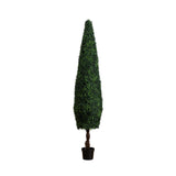 8’ UV Resistant Artificial Boxwood Topiary Cone Tree (Indoor/Outdoor)-Tree-Parc Decor