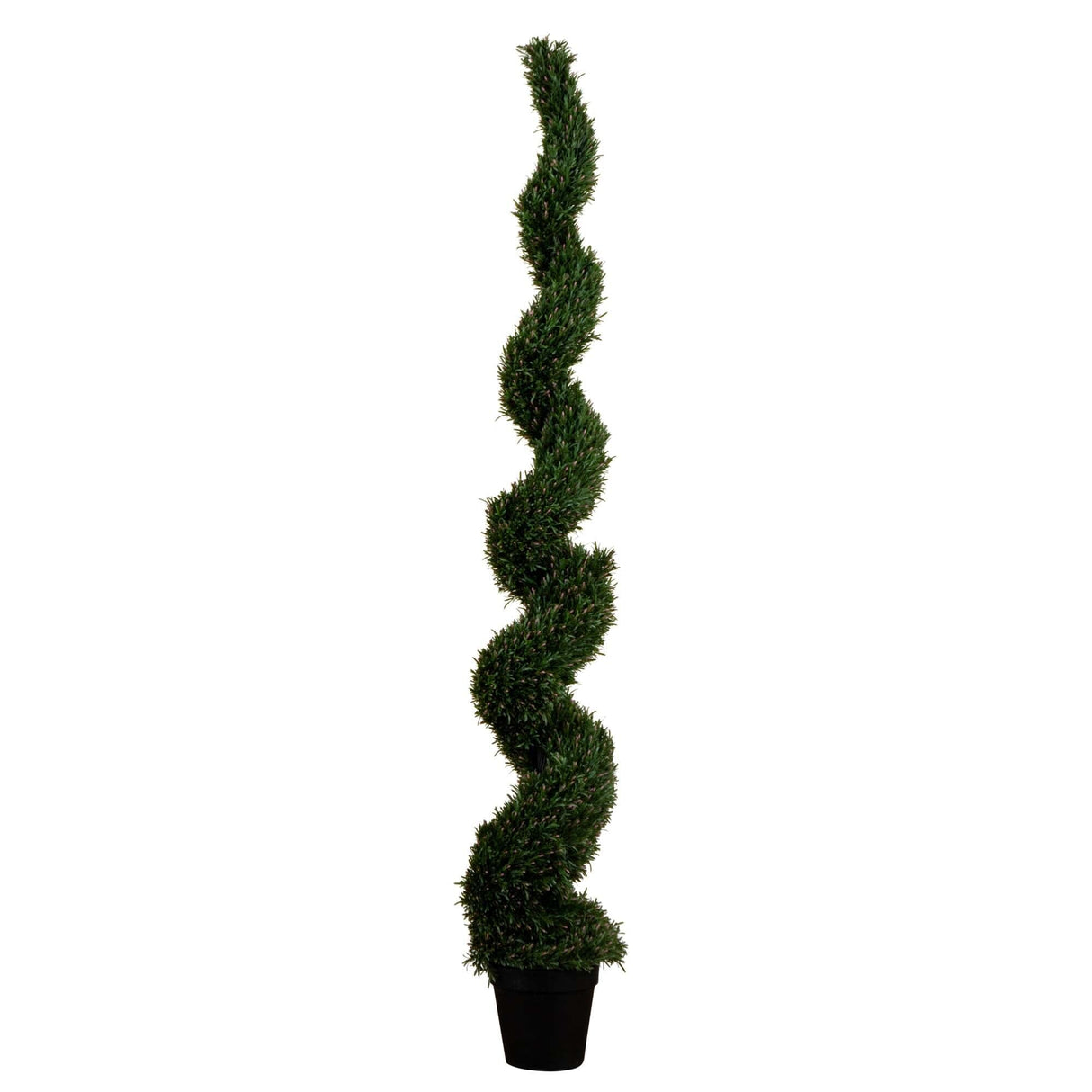 8' UV Resistant Artificial Rosemary Spiral Topiary Tree (Indoor/Outdoor)-Tree-Parc Decor