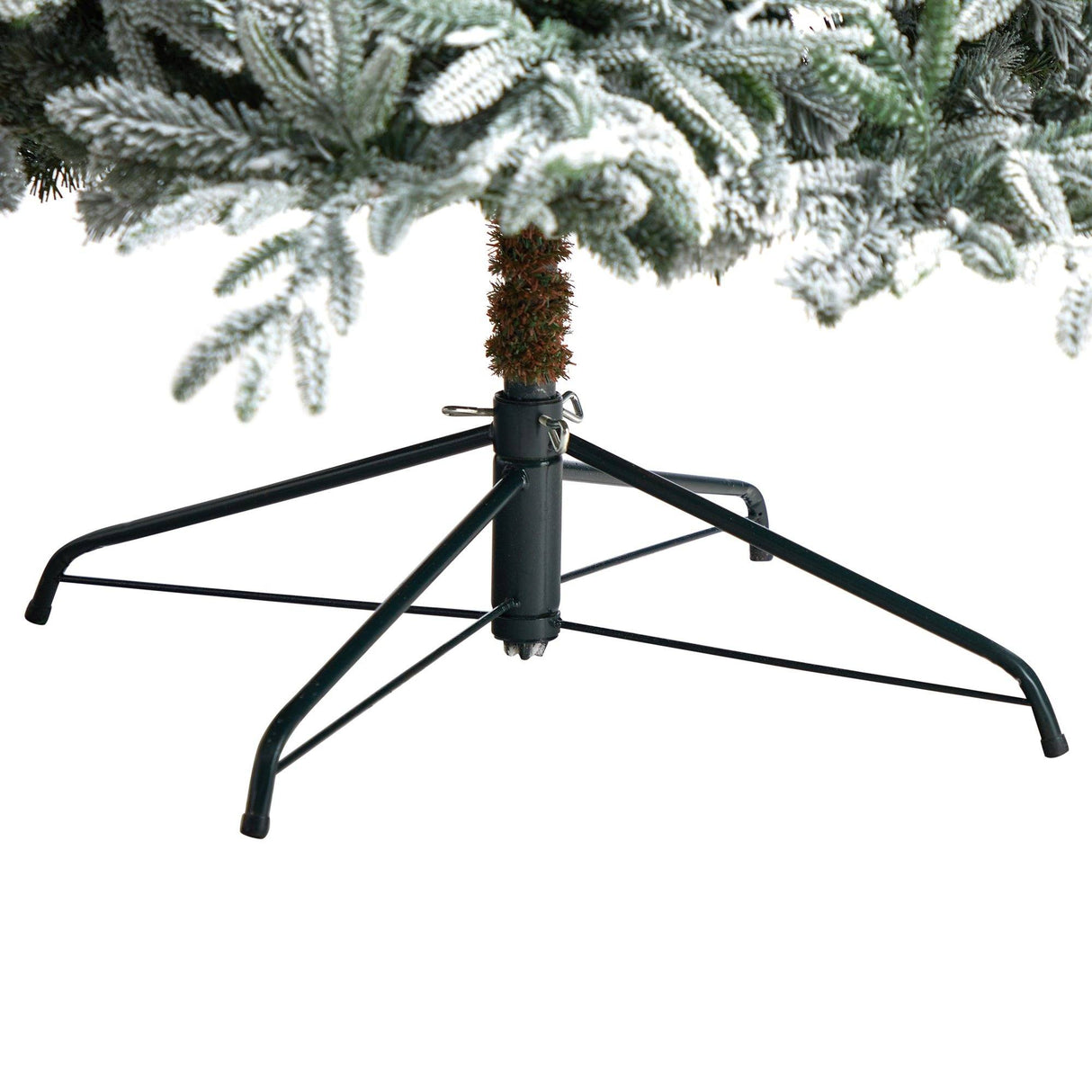 8.5’ Flocked Manchester Spruce Artificial Christmas Tree with 550 Lights and 1317 Bendable Branches-Christmas Tree-Parc Decor