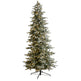 8.5’ Slim Flocked Nova Scotia Spruce Artificial Christmas Tree-Christmas Tree-Parc Decor