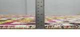 8x10 and 9x12 Hand Knotted Multicolor Modern Contemporary Southwestern Tribal Trellis Recycled Silk Area Rug