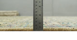 8x10 Hand Knotted Beige and Blue Persian made of Recycled Silk Area Rug