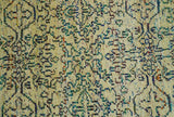 8x10 Hand Knotted Beige and Blue Persian made of Recycled Silk Area Rug