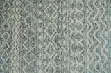 8x10 Hand Knotted Beige, Gray and Blue Modern Contemporary Southwestern Tribal Trellis Recycled Silk Area Rug | OP44