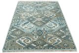 8x10 Hand Knotted Blue and Brown Traditional Persian Wool Rug