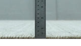 8x10 Hand Made Modern Trellis Ivory and Brown Wool Flatwoven Area Rug